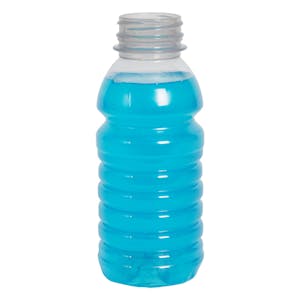 10 oz. Clear PET Hot-Fill Beverage Bottle with 38mm PANO Neck & AmFresh Barrier (Cap Sold Separately)