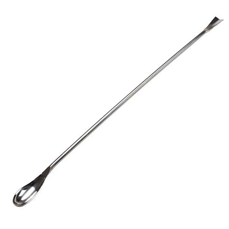 300mm L Stainless Steel Offset Spoon Spatula with 5° Offset