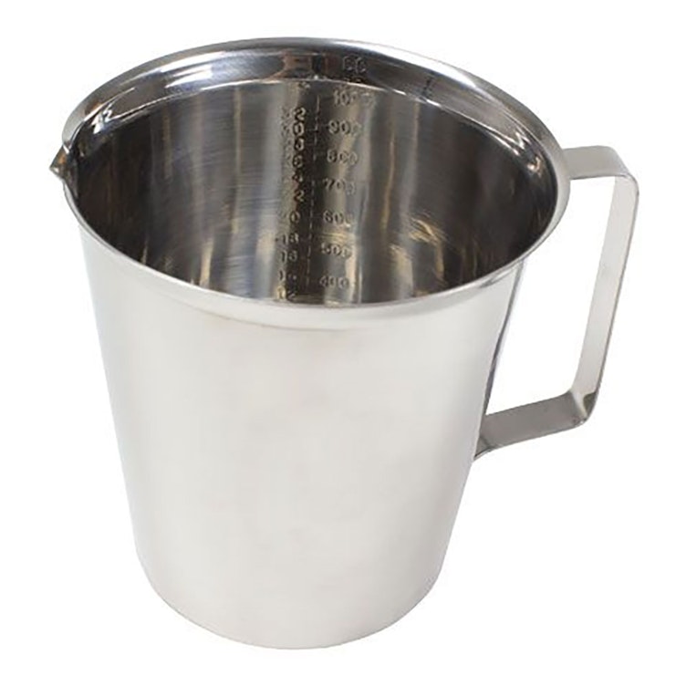 1000mL Graduated Stainless Steel Beaker with Handle