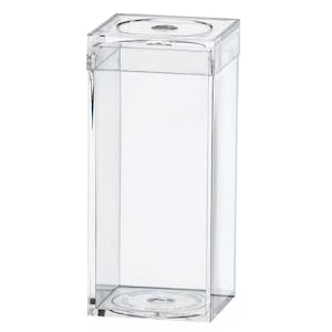 Clear Polystyrene Box with Flat Top Lid - 1-3/16" L x 1-3/16" W x 2-5/8" Hgt. (Case of 25)