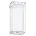 Clear Polystyrene Box with Flat Top Lid - 1-3/16" L x 1-3/16" W x 2-5/8" Hgt. (Case of 25)