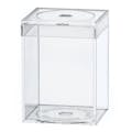 Clear Polystyrene Box with Flat Top Lid - 1-5/8" L x 1-5/8" W x 2-1/4" Hgt. (Case of 25)