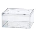 Clear Polystyrene Box with Flat Top Lid - 4" L x 4" W x 2" Hgt. (Case of 16)
