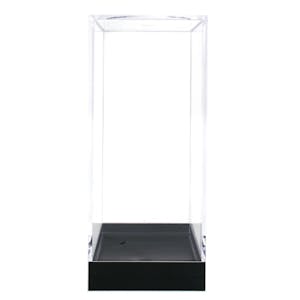 Clear Polystyrene Showcase Boxes with Black Pedestals