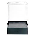 Clear Polystyrene Showcase Box with Black Pedestal - 1-5/8" L x 1-5/8" W x 2-1/2" Hgt. (Case of 25)