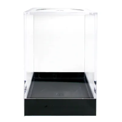 Clear Polystyrene Showcase Box with Black Pedestal - 2-5/16" L x 2-5/16" W x 3-3/8" Hgt. (Case of 15)