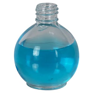 15mL (0.5 oz.) Ball Round Clear Flint Glass Bottle with 13/415 Neck (Cap Sold Separately)