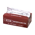 9" W x 10-3/4" L Silver Aluminum Foil Interfolded Pop-Up Sheets - 500 Sheets