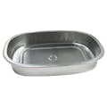 29 oz. Silver Foil Rectangular Smooth Wall Food Container with Clear PET Dome Lid - Case of 100