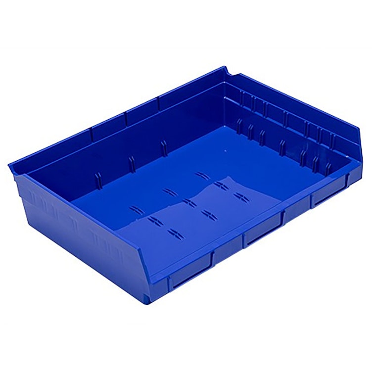 Blue Quantum® Extra-Wide Shelf Bin - 11-5/8" L x 16-1/2" W x 4" Hgt.