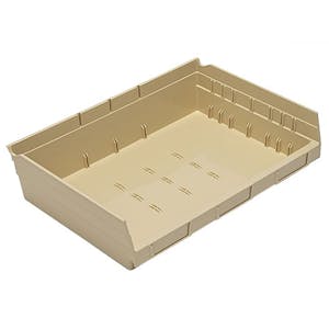 Ivory Quantum® Extra-Wide Shelf Bin - 11-5/8" L x 16-1/2" W x 4" Hgt.