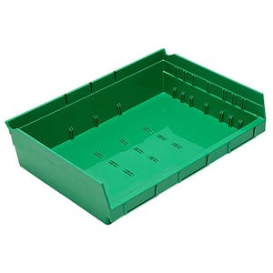 Green Quantum® Extra-Wide Shelf Bin - 11-5/8" L x 16-1/2" W x 4" Hgt.