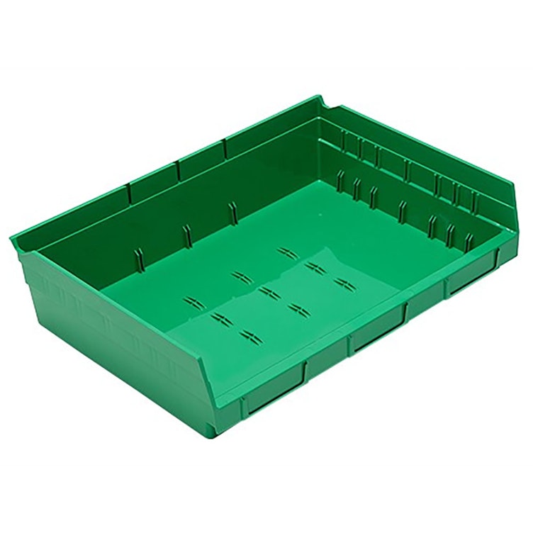 Green Quantum® Extra-Wide Shelf Bin - 11-5/8" L x 16-1/2" W x 4" Hgt.
