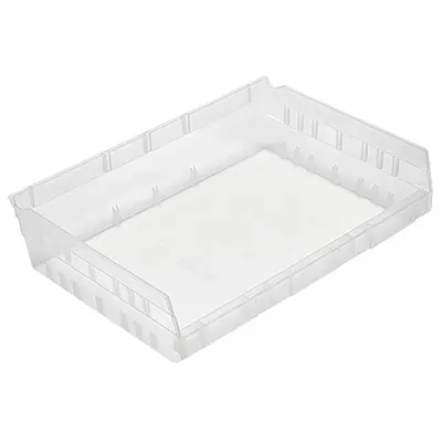 Clear Quantum® Extra-Wide Shelf Bin - 11-5/8" L x 16-1/2" W x 4" Hgt.