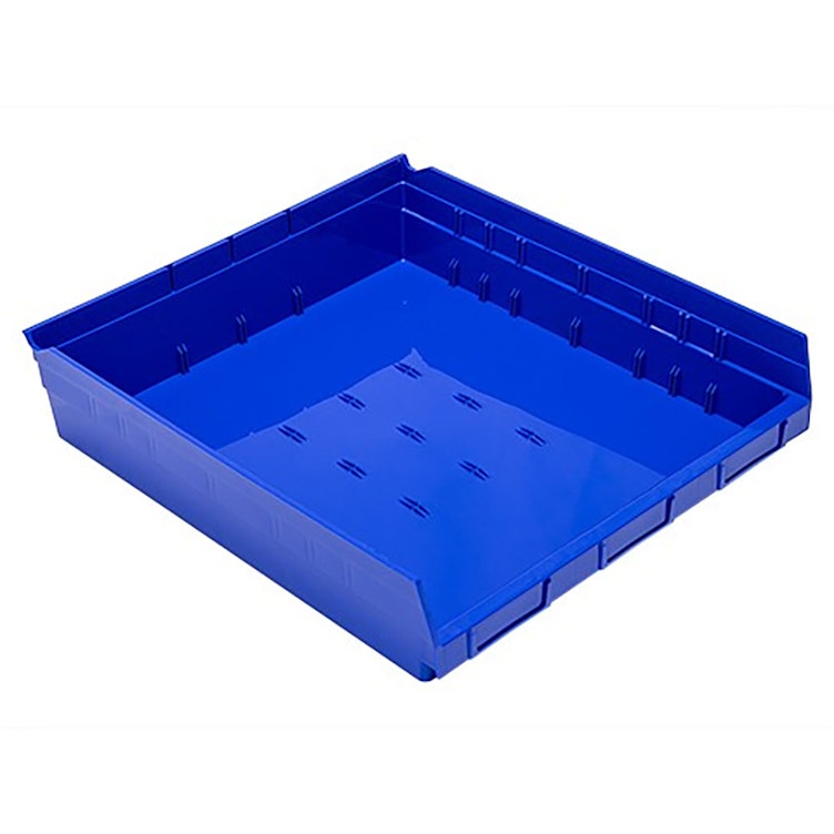 Blue Quantum® Extra-Wide Shelf Bin - 17-7/8" L x 16-1/2" W x 4" Hgt.