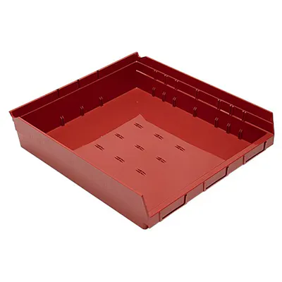 Red Quantum® Extra-Wide Shelf Bin - 17-7/8" L x 16-1/2" W x 4" Hgt.
