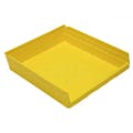 Yellow Quantum® Extra-Wide Shelf Bin - 17-7/8" L x 16-1/2" W x 4" Hgt.