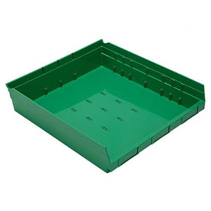 Green Quantum® Extra-Wide Shelf Bin - 17-7/8" L x 16-1/2" W x 4" Hgt.