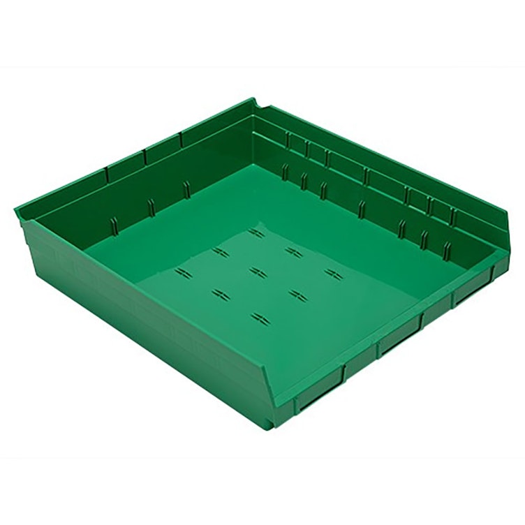 Green Quantum® Extra-Wide Shelf Bin - 17-7/8" L x 16-1/2" W x 4" Hgt.