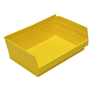 Yellow Quantum® Extra-Wide Shelf Bin - 11-5/8" L x 16-1/2" W x 6" Hgt.