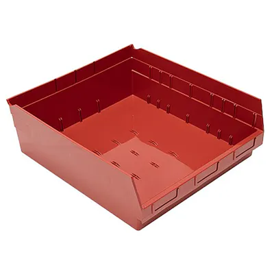 Red Quantum® Extra-Wide Shelf Bin - 17-7/8" L x 16-1/2" W x 6" Hgt.