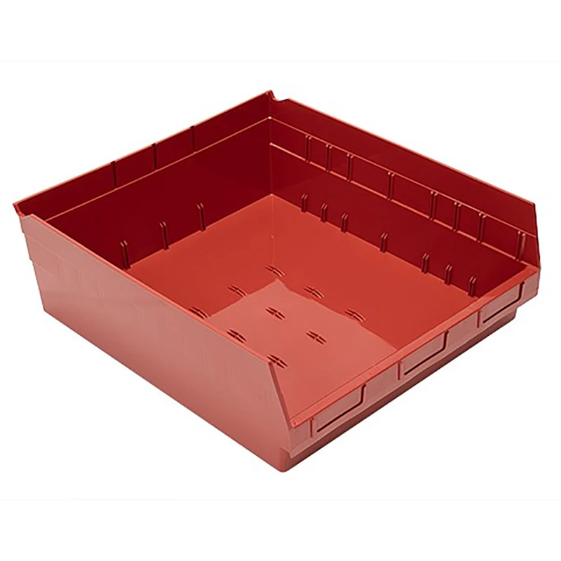 Red Quantum® Extra-Wide Shelf Bin - 17-7/8" L x 16-1/2" W x 6" Hgt.