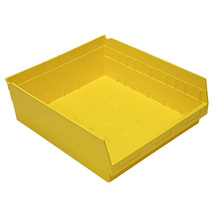 Yellow Quantum® Extra-Wide Shelf Bin - 17-7/8" L x 16-1/2" W x 6" Hgt.