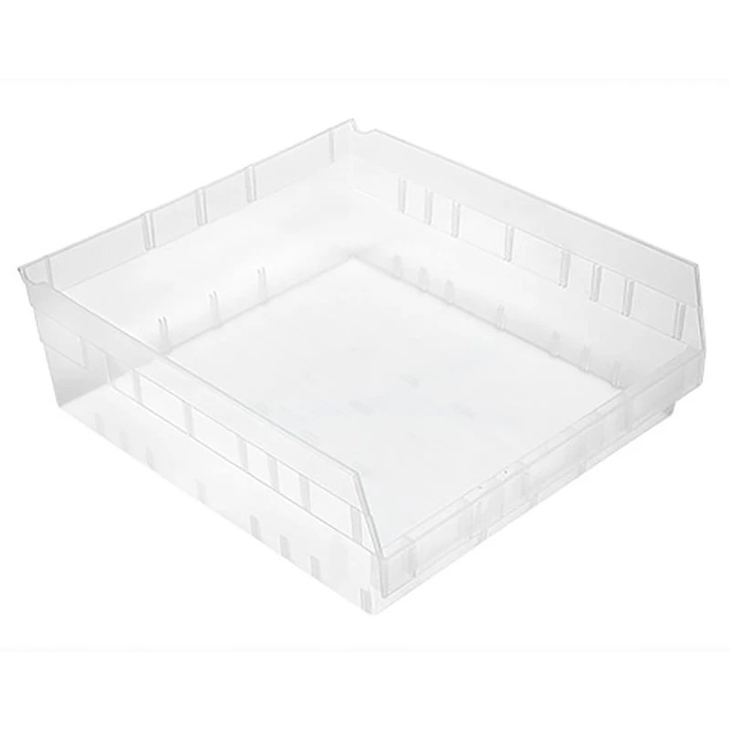 Clear Quantum® Extra-Wide Shelf Bin - 17-7/8" L x 16-1/2" W x 6" Hgt.
