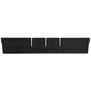 Black Width Dividers for 16-1/2" W x 4" Hgt. Quantum® Extra-Wide Shelf Bins - Package of 24