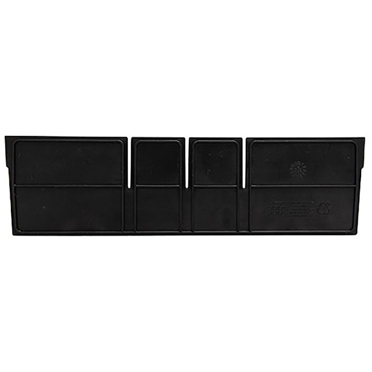 Black Width Dividers for 16-1/2" W x 6" Hgt. Quantum® Extra-Wide Shelf Bins - Package of 24