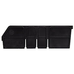 Black Length Dividers for 11-5/8" L x 4" Hgt. Quantum® Extra-Wide Shelf Bins - Package of 6