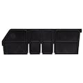 Black Length Dividers for 11-5/8" L x 4" Hgt. Quantum® Extra-Wide Shelf Bins - Package of 6