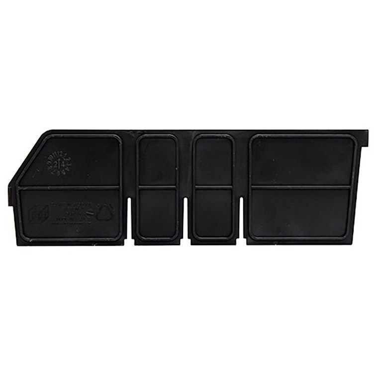 Black Length Dividers for 11-5/8" L x 4" Hgt. Quantum® Extra-Wide Shelf Bins - Package of 6