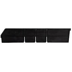 Black Length Dividers for 17-7/8" L x 4" Hgt. Quantum® Extra-Wide Shelf Bins - Package of 6
