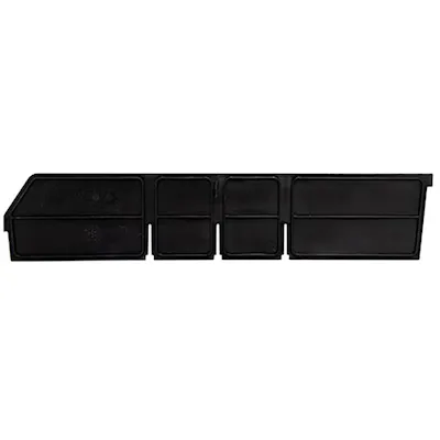 Black Length Dividers for 17-7/8" L x 4" Hgt. Quantum® Extra-Wide Shelf Bins - Package of 6