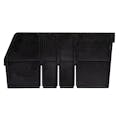 Black Length Dividers for 11-5/8" L x 6" Hgt. Quantum® Extra-Wide Shelf Bins - Package of 6