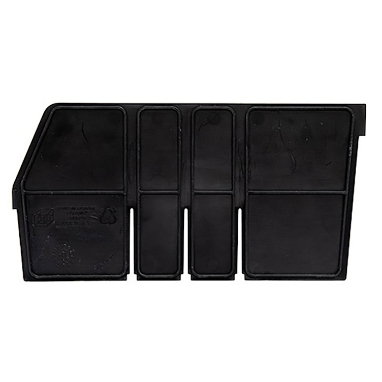 Black Length Dividers for 11-5/8" L x 6" Hgt. Quantum® Extra-Wide Shelf Bins - Package of 6