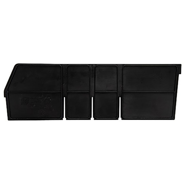 Black Length Dividers for 17-7/8" L x 6" Hgt. Quantum® Extra-Wide Shelf Bins - Package of 6