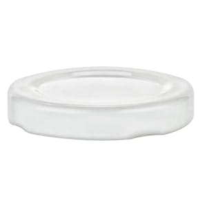 58mm White Metal 4-Lead Lug Cap with Plastisol Liner & No Button