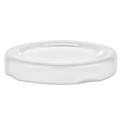 58mm White Metal 4-Lead Lug Cap with Plastisol Liner & No Button