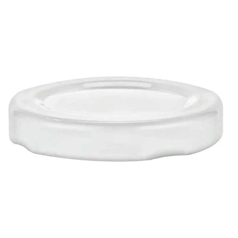 58mm White Metal 4-Lead Lug Cap with Plastisol Liner & No Button
