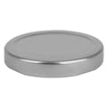58mm Silver Metal 4-Lead Lug Cap with Plastisol Liner & No Button