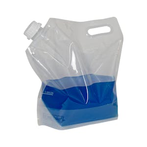 1 Gallon Clear Fast Take® Jug Pouch with 38/400 Tamper-Evident Cap - 12-3/4" W x 11-3/4" Hgt. + 5-3/4" BG x 6 mil Thick (Case of 25)