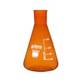 250mL Narrow Mouth Amber Glass Erlenmeyer Flask