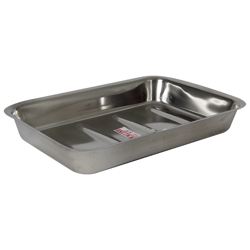 12" L x 8" W x 1-3/4" Hgt. Stainless Steel Dissecting Tray without Wax