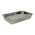 12" L x 8" W x 1-3/4" Hgt. Stainless Steel Dissecting Tray with White Wax