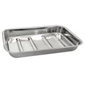 15" L x 12" W x 2" Hgt. Stainless Steel Dissecting Tray without Wax