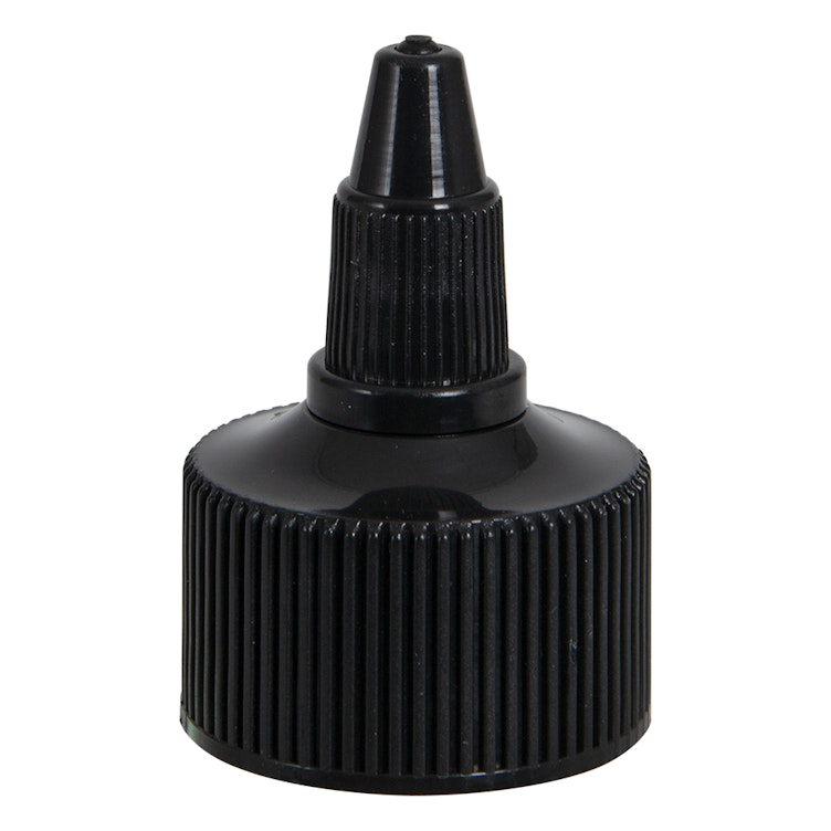 28/410 Black Twist Open/Close Dispensing Cap with 0.118" Orifice