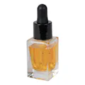 15mL Clear Tall Slim Square Glass Bottle with 18/415 Smooth Black Cervino Dropper Cap with Black Rubber Bulb & Ball Tip Glass Pipette