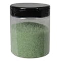 19 oz. Clear PET Straight-Sided Round Jar with 89/400 Black Snap-Top Cap
